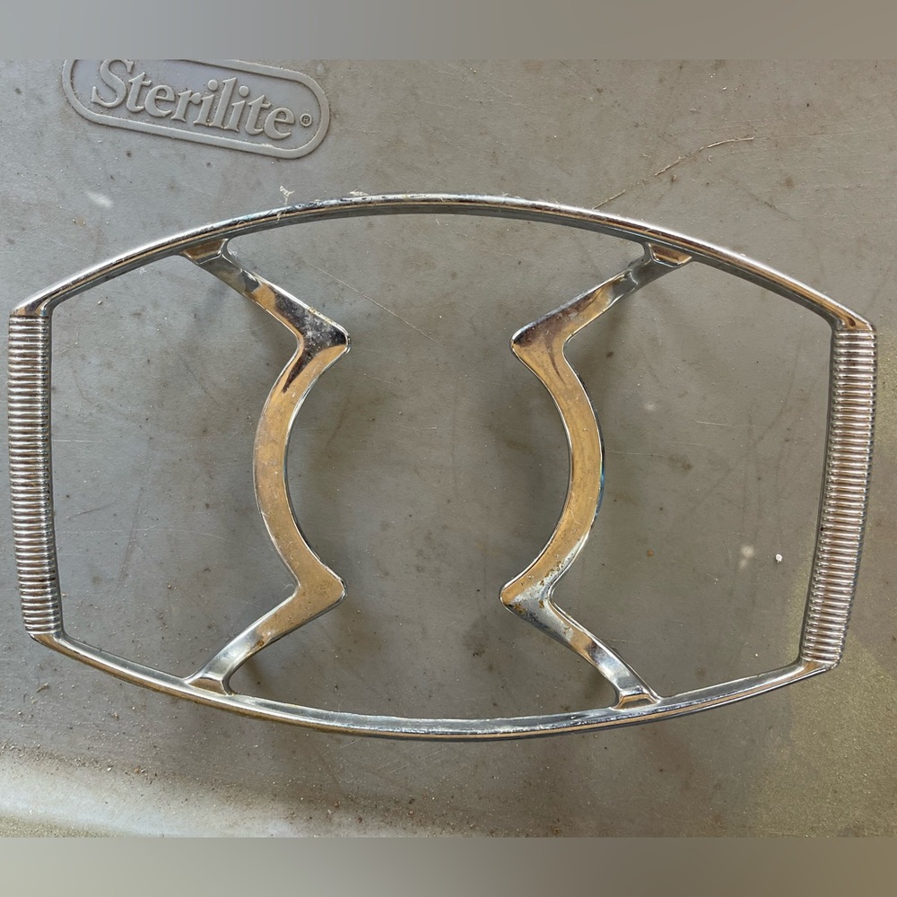 Mid Century CORNING WARE TRIVET, Serving Aid